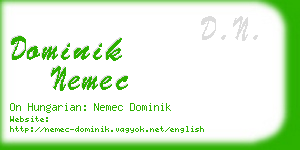 dominik nemec business card